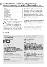 Preview for 3 page of Gardena 13158 Operator'S Manual