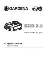 Preview for 1 page of Gardena 14902 Operator'S Manual