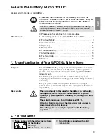 Preview for 2 page of Gardena 1500/1 1498 Operating Instructions Manual