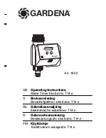 Preview for 1 page of Gardena 1820 Operating Instructions Manual