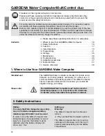 Предварительный просмотр 2 страницы Gardena 1874 Operating Instructions Manual