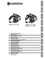 Gardena 3000/3 Jet Operating Instructions Manual preview