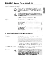 Preview for 2 page of Gardena 3000/300 Jet Operating Instruction