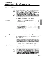 Preview for 2 page of Gardena 3000/4 Jet Operating Instructions Manual