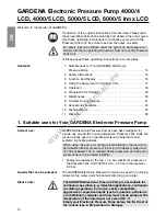 Preview for 2 page of Gardena 4000/4 LCD Operating Instructions Manual