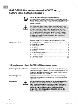 Preview for 2 page of Gardena 4000/5 eco Operating Instructions Manual