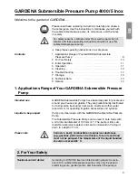 Preview for 2 page of Gardena 4000/5 Inox Operating Instructions Manual