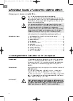 Preview for 2 page of Gardena 5500/3 Operating Instructions Manual