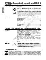 Preview for 2 page of Gardena 6000/3 S Operating Instructions Manual