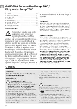 Предварительный просмотр 3 страницы Gardena 7000 Operator'S Manual
