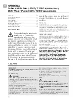 Preview for 3 page of Gardena 9000 aquasensor Operator'S Manual