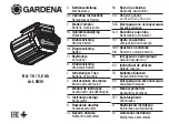 Preview for 1 page of Gardena 9839 Operating Instructions Manual