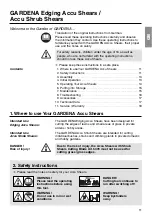 Предварительный просмотр 2 страницы Gardena Accu 80 User Manual