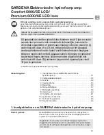 Preview for 2 page of Gardena Comfort 5000/5E LCD Operating Instructions Manual