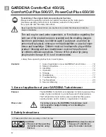 Preview for 2 page of Gardena ComfortCut 450/25 User Manual