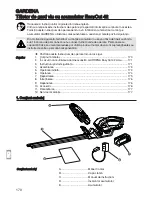 Предварительный просмотр 170 страницы Gardena EasyCut 42 Accu Operating Instructions Manual