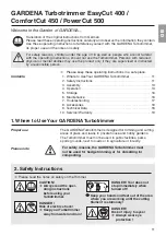 Preview for 2 page of Gardena EasyCut 450 Operating Instructions Manual