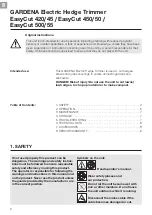 Preview for 2 page of Gardena EasyCut 500/55 Operating Instructions Manual