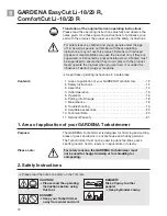 Preview for 2 page of Gardena EasyCut Li-18/23 R Operating Instructions Manual