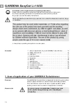Preview for 2 page of Gardena EasyCut Li-18/23 Operating Instructions Manual