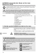 Preview for 2 page of Gardena EasyCut Li-18/50 Operating Instructions Manual