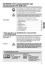 Предварительный просмотр 2 страницы Gardena FFP 5000 UVC Operating Instructions Manual