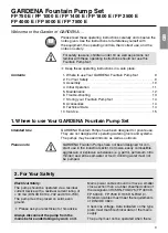 Preview for 2 page of Gardena FP 750 E User Manual