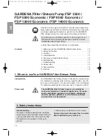 Preview for 2 page of Gardena FSP 12000 Economic Operating Instructions Manual