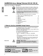 Предварительный просмотр 2 страницы Gardena HS 36 Operating Instructions Manual