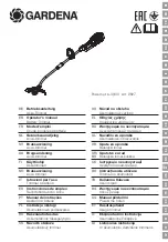 Gardena PowerCut Li-40/30 Operator'S Manual предпросмотр