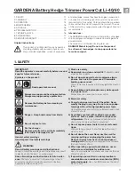 Preview for 3 page of Gardena PowerCut Li-40/60 Operator'S Manual