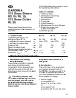 Preview for 2 page of Gardena RL 10 2155 Operating Instructions Manual