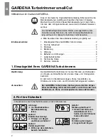 Preview for 2 page of Gardena smallCut 2401 Operating Instructions Manual