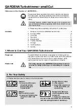 Предварительный просмотр 2 страницы Gardena smallCut Operating Instructions Manual