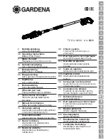 Gardena TCS Li-18 Operating Instructions Manual preview