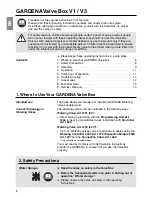 Preview for 2 page of Gardena V3 Operating Instructions Manual