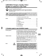 Preview for 139 page of Gardena WSP 7000 Original Instructions Manual