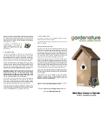 Предварительный просмотр 2 страницы Gardenature Nest Box Camera System Installation Manual