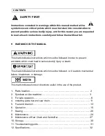 Preview for 2 page of GardenCare GC3814 Owner'S Manual