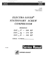 Gardener Denver Electra-Saver EAU P Series Service Manual preview