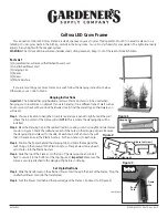 Gardeners Coltura LED Grow Frame Instructions preview