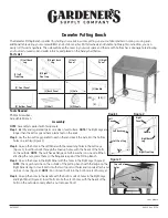 Предварительный просмотр 1 страницы Gardeners Demeter Potting Bench Quick Start Manual