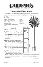 Preview for 1 page of Gardener's 8598238 Quick Start Manual