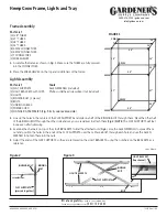 Preview for 1 page of Gardener's 8600288 Quick Start Manual