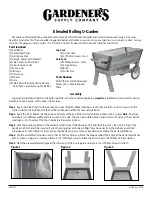 Gardener's Elevated Rolling U-Garden Manual preview