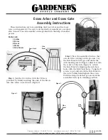 Gardener's Essex Arbor Assembly Instructions preview