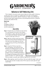 Preview for 1 page of Gardener's Kylemore 8592686 Quick Start Manual