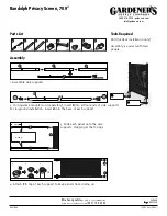 Preview for 3 page of Gardener's Randolph Quick Manual