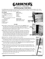 Preview for 1 page of Gardener's Self-Watering Apex Trellis Planter Quick Manual