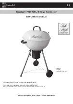 Предварительный просмотр 15 страницы GardenGrill Life Style Series Instruction Manual